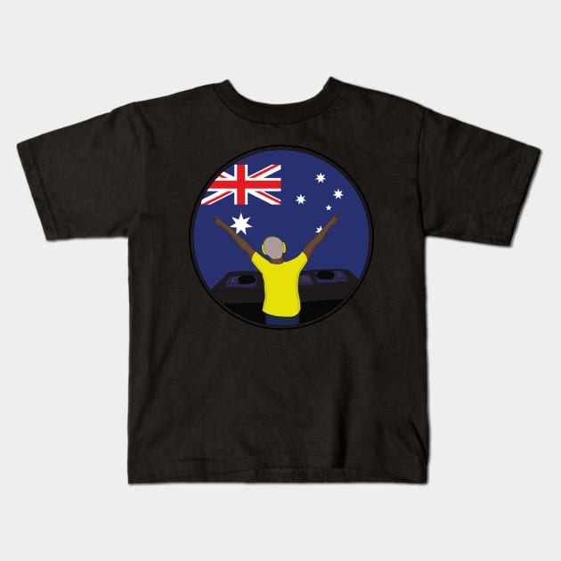 I Love Australian Music Kids T-Shirt by DiegoCarvalho